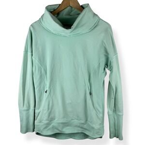 Lululemon Rest Day Cowl Neck Long Sleeve Sweatshirt Fresh Teal Womens Size 6 Top